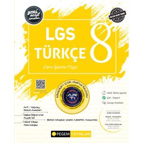 Pegem Yayınları 8. Sınıf LGS Türkçe Ders İşleme Föyü