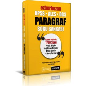 Pegem Yayınları KPSS ALES DGS Ezberbozan Paragraf Soru Bankası
