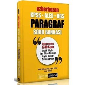 Pegem Yayınları KPSS ALES DGS Ezberbozan Paragraf Soru Bankası