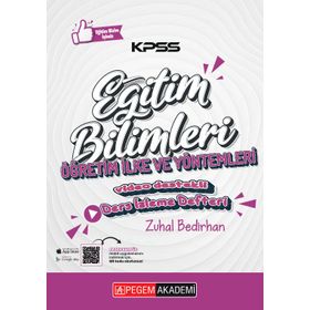 Pegem Yayınları KPSS Eğitim Bilimleri Öğretim İlke ve Yöntemleri Ders İzleme Defteri