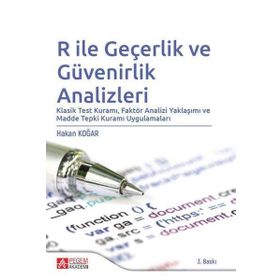 Pegem Yayınları - R İle Geçerlik ve Güvenirlik Analizleri