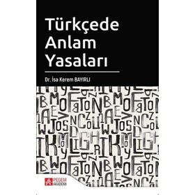 Pegem Yayınları Türkçede Anlam Yasaları