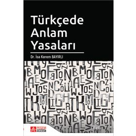 Pegem Yayınları Türkçede Anlam Yasaları