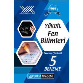 Pegem Yayınları YÖKDİL Fen Bilimleri Tamamı Çözümlü 5 Deneme
