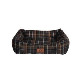 Peggy Lady Gri Ekose 80x60x23 cm Köpek Yatağı