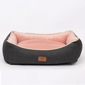 Peggy Lola Antrasit Pembe 50x38x25 cm Köpek Yatağı
