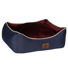 Peggy Lola Lacivert Bordo 50x38x25 cm Köpek Yatağı