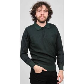 Pelikan 1577412 Yeşil Polo Yaka Erkek Kazak