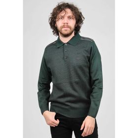 Pelikan 1577424 Yeşil Polo Yaka Erkek Kazak