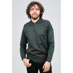 Pelikan 1577424 Yeşil Polo Yaka Erkek Kazak