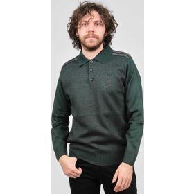 Pelikan 1577424 Yeşil Polo Yaka Erkek Kazak