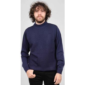 Pelikan 1578710 Mor Desenli Yarım Balıkçı Erkek Kazak