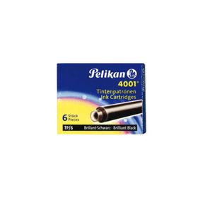 Pelikan 301218 Siyah 6'lı Dolma Kalem Tüpü