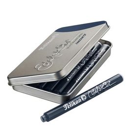 Pelikan 339689 Edelstein Tanzanite Mavi-Siyah 6lı Dolmakalem Kartuşu