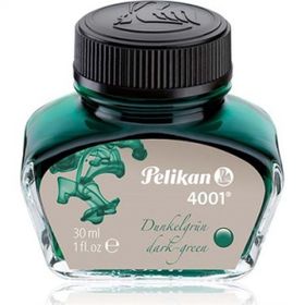 Pelikan 4001 30 ml Koyu Yeşil Şişe Dolma Kalem Mürekkep