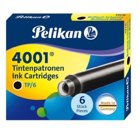 Pelikan 4001-301218 6'lı Siyah Dolmakalem Tüpü