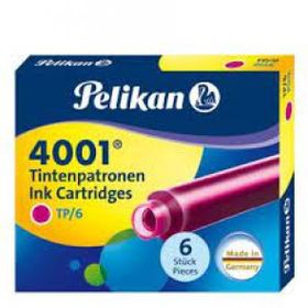 Pelikan 4001 6 lı Pembe Dolma Kalem Kartuşu