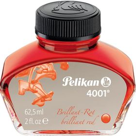 Pelikan 4001 62.5 ml Kırmızı Dolma Şişe Kalem Mürekkep