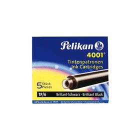 Pelikan 4001 Siyah 5'li Dev Dolmakalem Kartuşu