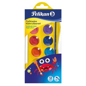 Pelikan 700337 12 Renk Junior Yıkanabilir Sulu Boya