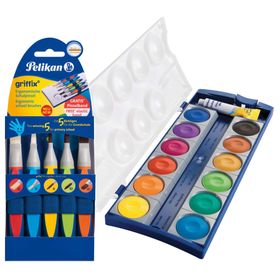Pelikan 700726 Ergonomik 3'lü Sulu Boya Fırçaları