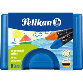 Pelikan 722959 Suyla Çözünen 8'li Plastik Kutulu Mum Boya