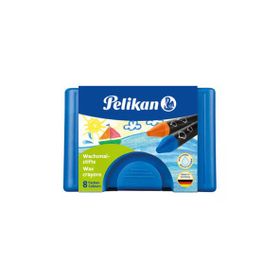 Pelikan 722959 Suyla Çözünen 8'li Plastik Kutulu Mum Boya
