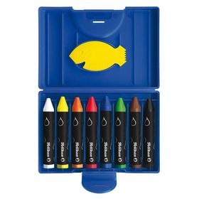 Pelikan 722959 Suyla Çözünen 8'li Plastik Kutulu Mum Boya