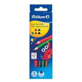 Pelikan 724021 6'lı Üçgen Kuru Boya