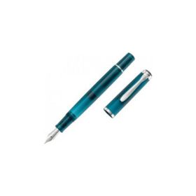 Pelikan 802390 Klasik Seri Special Edition M205 Aquamarine Dolma Kalem - F Uç