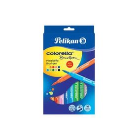 Pelikan 814577 Colorella Fırça Uçlu 10'lu Keçeli Kalem