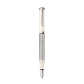 Pelikan M405 Souveraen Gümüş Beyaz Dolma Kalem