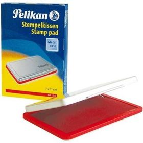 Pelikan No:2 7x11 Metal Kırmızı Istampa