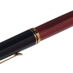 Pelikan Souveraen M800 Siyah Kırmızı Fountain Kalem