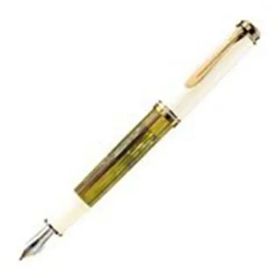 Pelikan Souveran M400 Beyaz Kamplumba Kabuğu Dolma Kalem