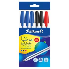 Pelikan Stick K86S Süper Yumuşak 6 Adet Tükenmez Kalem