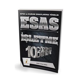 Pelikan Yayıncılık 2018 KPSS ve Kurum Sınavlarına Yönelik Esas İşletme 10 Çözümlü Deneme