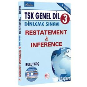 Pelikan Yayınevi TSK Genel Dil Dinleme Sınavı 3 Restatement ve Inference