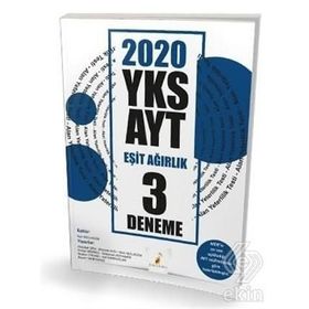 Pelikan Yayınları 2020 AYT Eşit Ağırlık 3 Deneme Sınavı