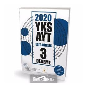Pelikan Yayınları 2020 AYT Eşit Ağırlık 3 Deneme Sınavı