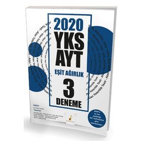 Pelikan Yayınları 2020 AYT Eşit Ağırlık 3 Deneme Sınavı
