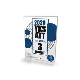 Pelikan Yayınları 2020 AYT Eşit Ağırlık 3 Deneme Sınavı