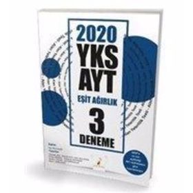 Pelikan Yayınları 2020 AYT Eşit Ağırlık 3 Deneme Sınavı