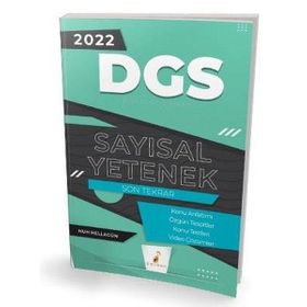 Pelikan Yayınları 2022 DGS Sayısal Yetenek Son Tekrar Konu Anlatımı