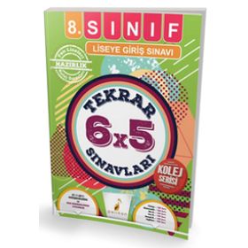 Pelikan Yayınları 8. Sınıf Liseye Giriş Sınavı 6x5 Tekrar Sınavları Kolej Serisi