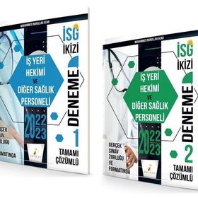 Pelikan Yayınları İSG İkizi İş Yeri Hekimi ve Diğer Sağlık Personeli 2 Özgün Deneme Sınavı