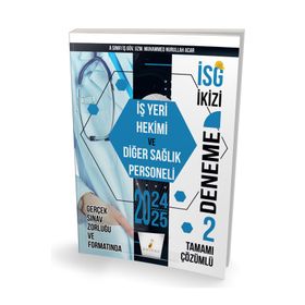 Pelikan Yayınları İSG İkizi İş Yeri Hekimi ve Diğer Sağlık Personeli 2 Özgün Deneme Sınavı