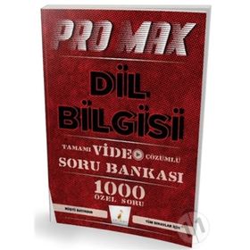 Pelikan Yayınları Pro Max Dil Bilgisi Tamamı Video Çözümlü Soru Bankası