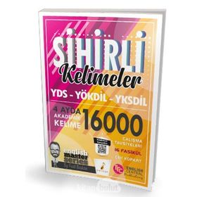 Pelikan Yayınları Sihirli Kelimeler YDS YÖKDİL YKSDİL 4 Ayda 16000 Akademik Kelime Çek Kopart 16 Fasikül
