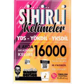 Pelikan Yayınları Sihirli Kelimeler YDS YÖKDİL YKSDİL 4 Ayda 16000 Akademik Kelime Çek Kopart 16 Fasikül